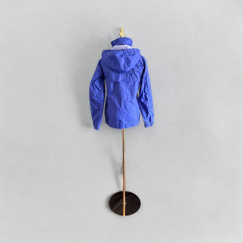 Columbia Womens Blue Lightweight Hooded Windbreaker Jacket Rain Hiking S READ - Picture 3 of 11